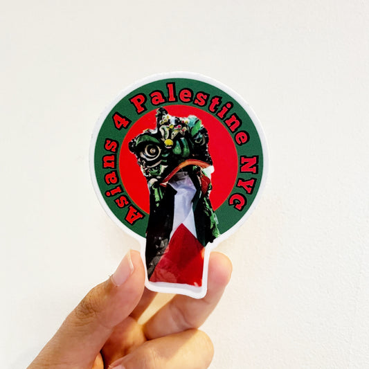 Asians 4 Palestine: Melon Stickers