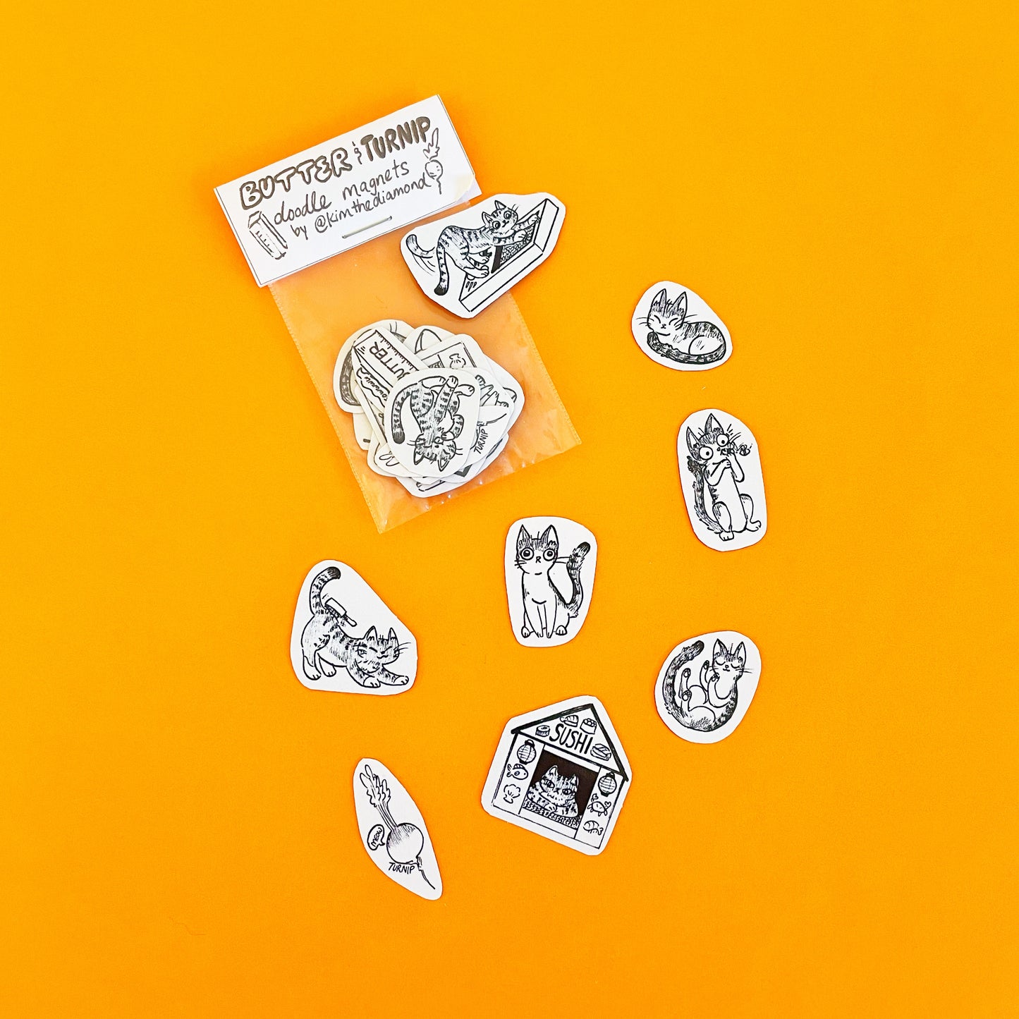 Kim Sandara: Butter & Turnip Doodle Magnets