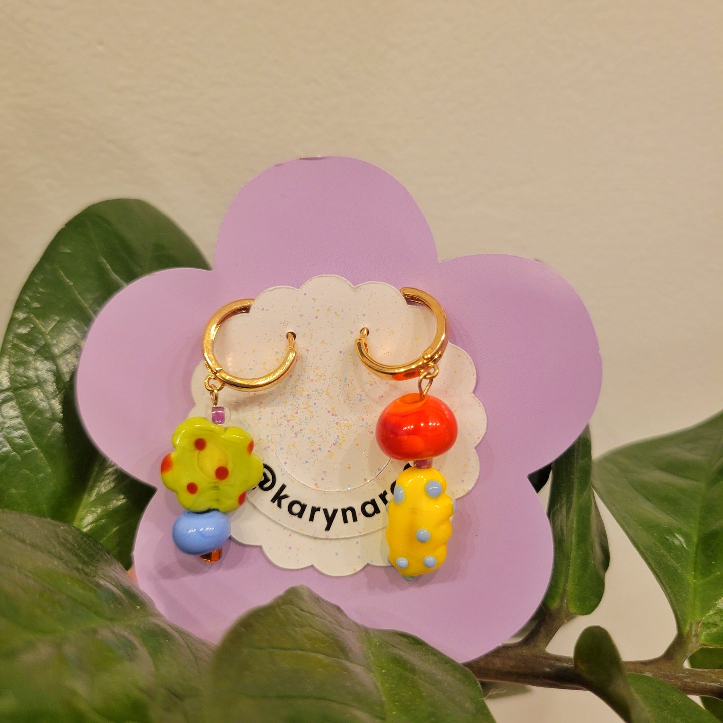 Karyn Lao: Color Blob Earrings