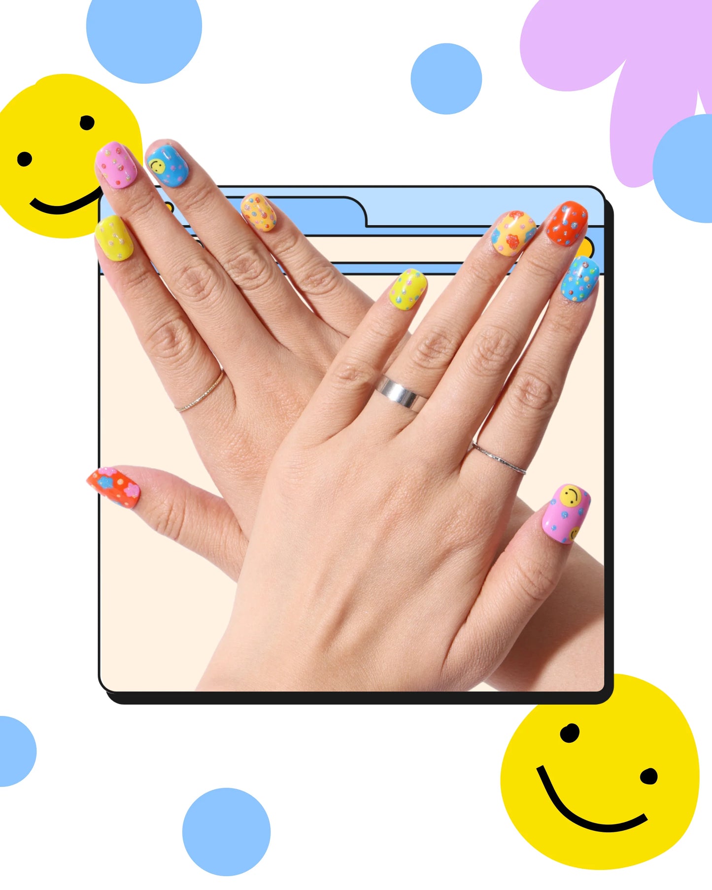 Karyn Lao: Pom Party Press-on Nails