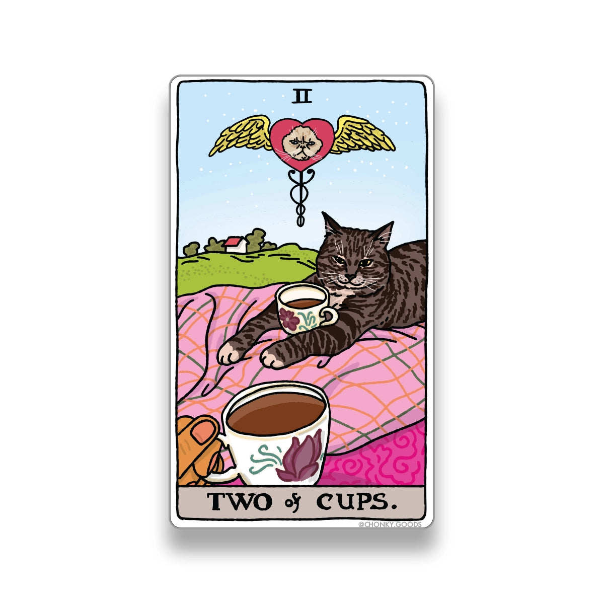 Ping Hatta: Cat Meme Tarot Stickers (Minor Arcana)