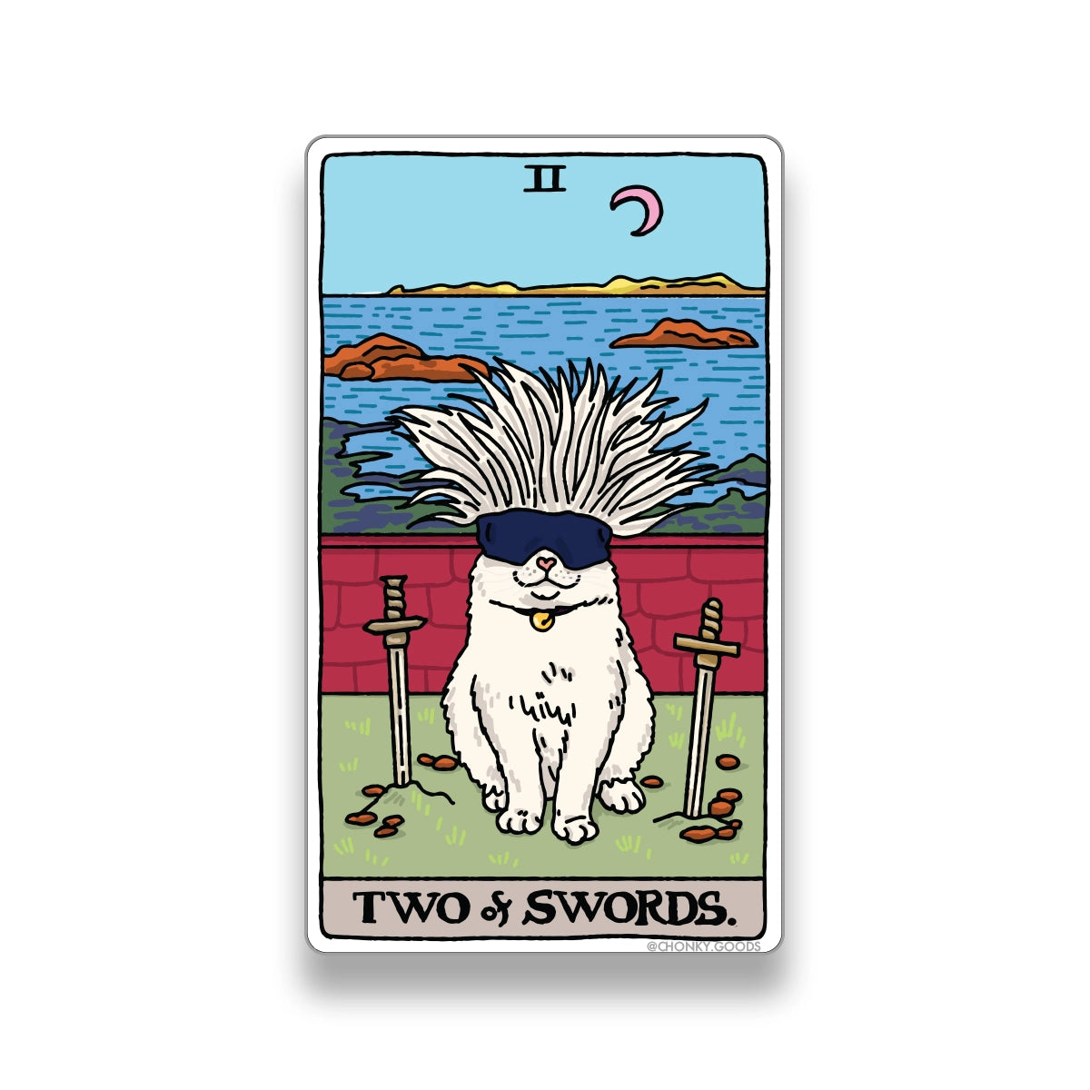 Ping Hatta: Cat Meme Tarot Stickers (Minor Arcana)