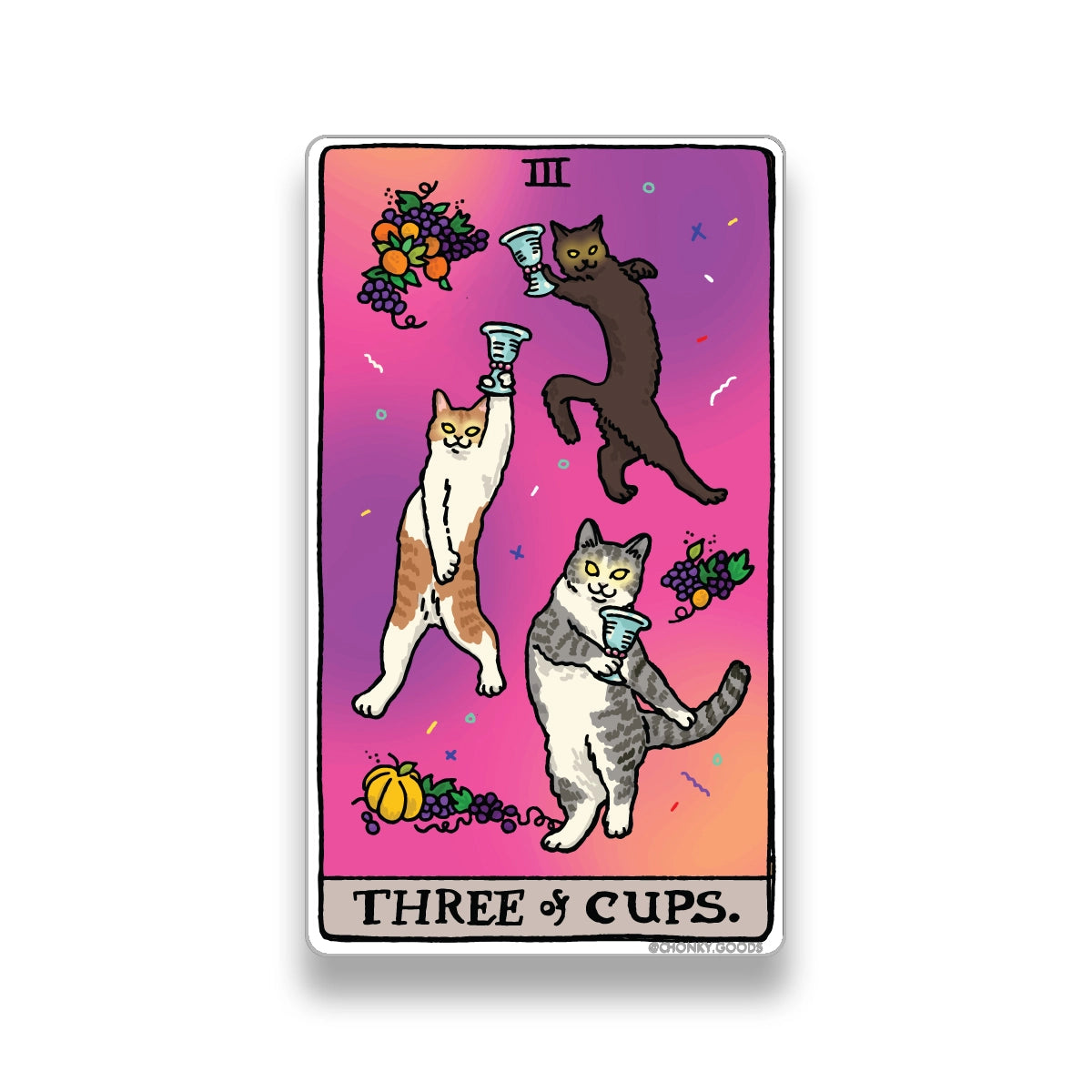 Ping Hatta: Cat Meme Tarot Stickers (Minor Arcana)