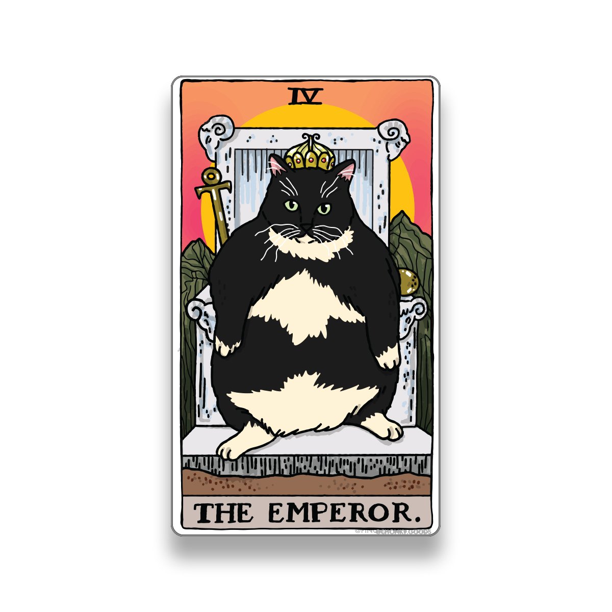 Ping Hatta: Cat Meme Tarot Stickers (Major Arcana)