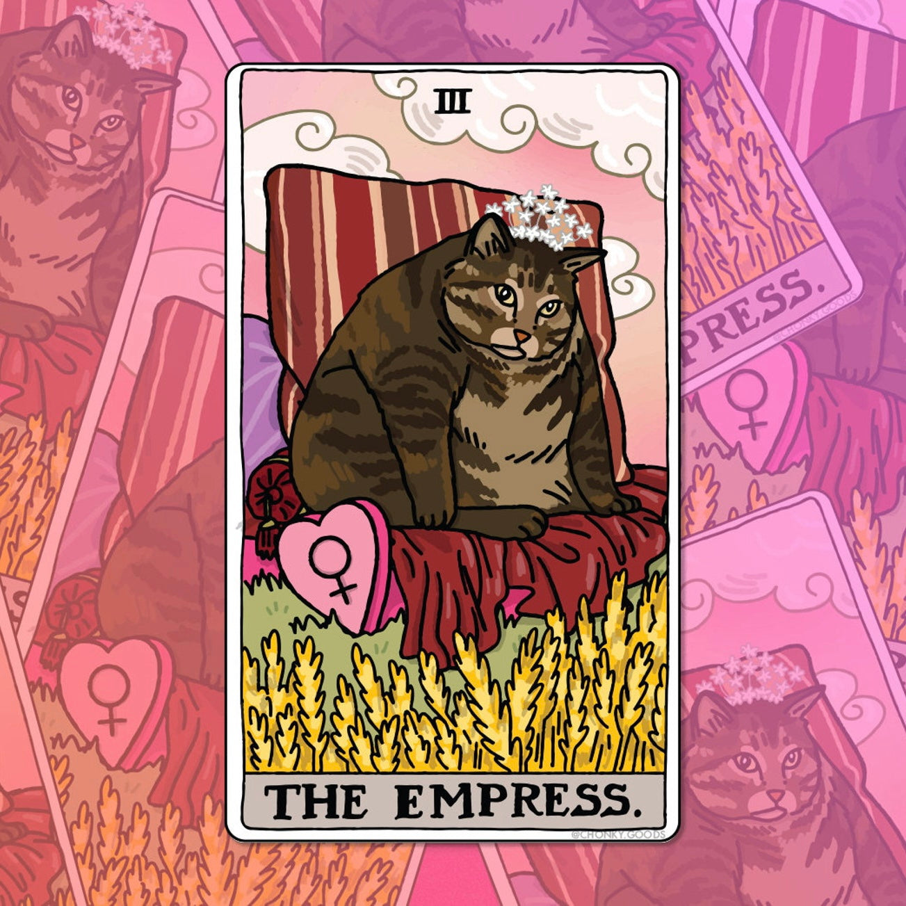 Ping Hatta: Cat Meme Tarot Stickers (Major Arcana)