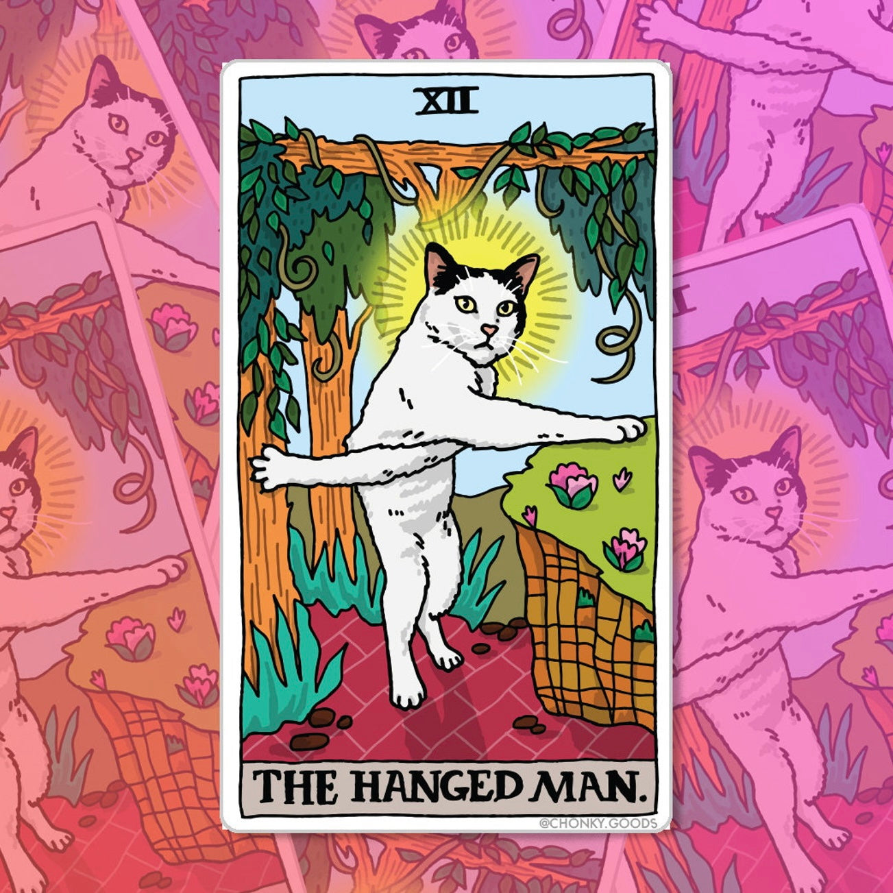 Ping Hatta: Cat Meme Tarot Stickers (Major Arcana)