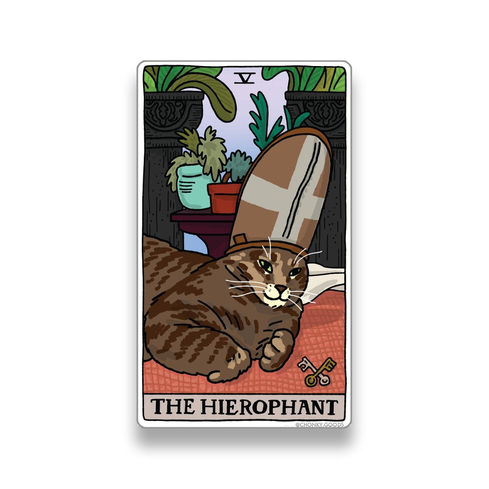 Ping Hatta: Cat Meme Tarot Stickers (Major Arcana)