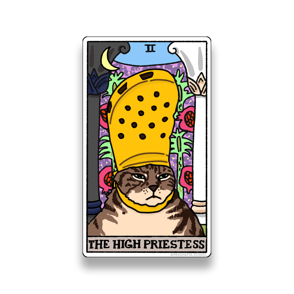 Ping Hatta: Cat Meme Tarot Stickers (Major Arcana)