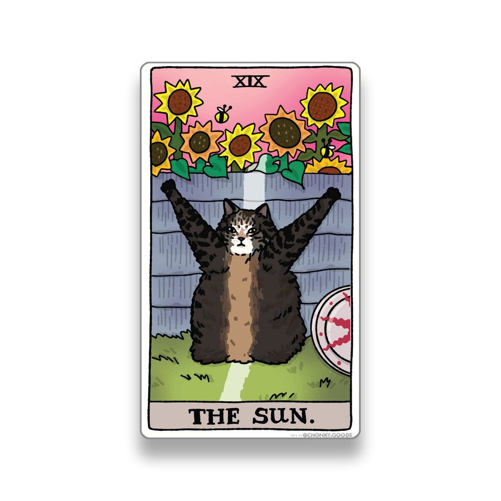 Ping Hatta: Cat Meme Tarot Stickers (Major Arcana)