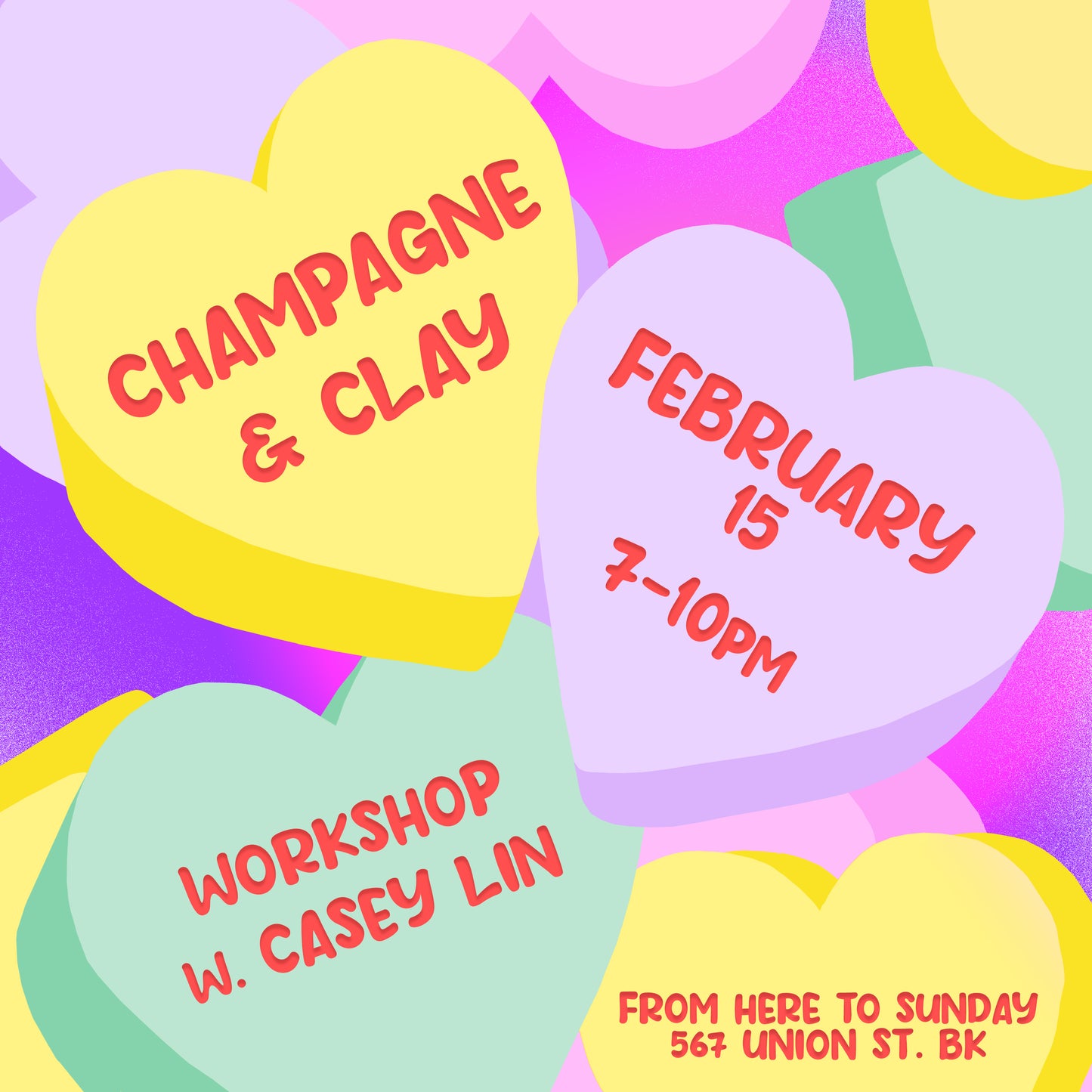 Casey Lin: Champagne & Clay Workshop (FEB 15 - ACCESS)