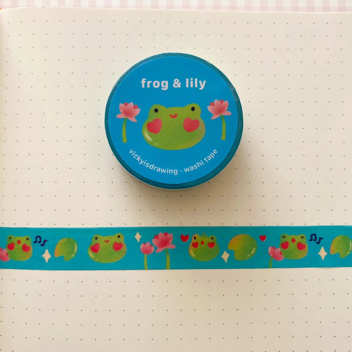 vickyisdrawing: Frog & Lily Washi Tape