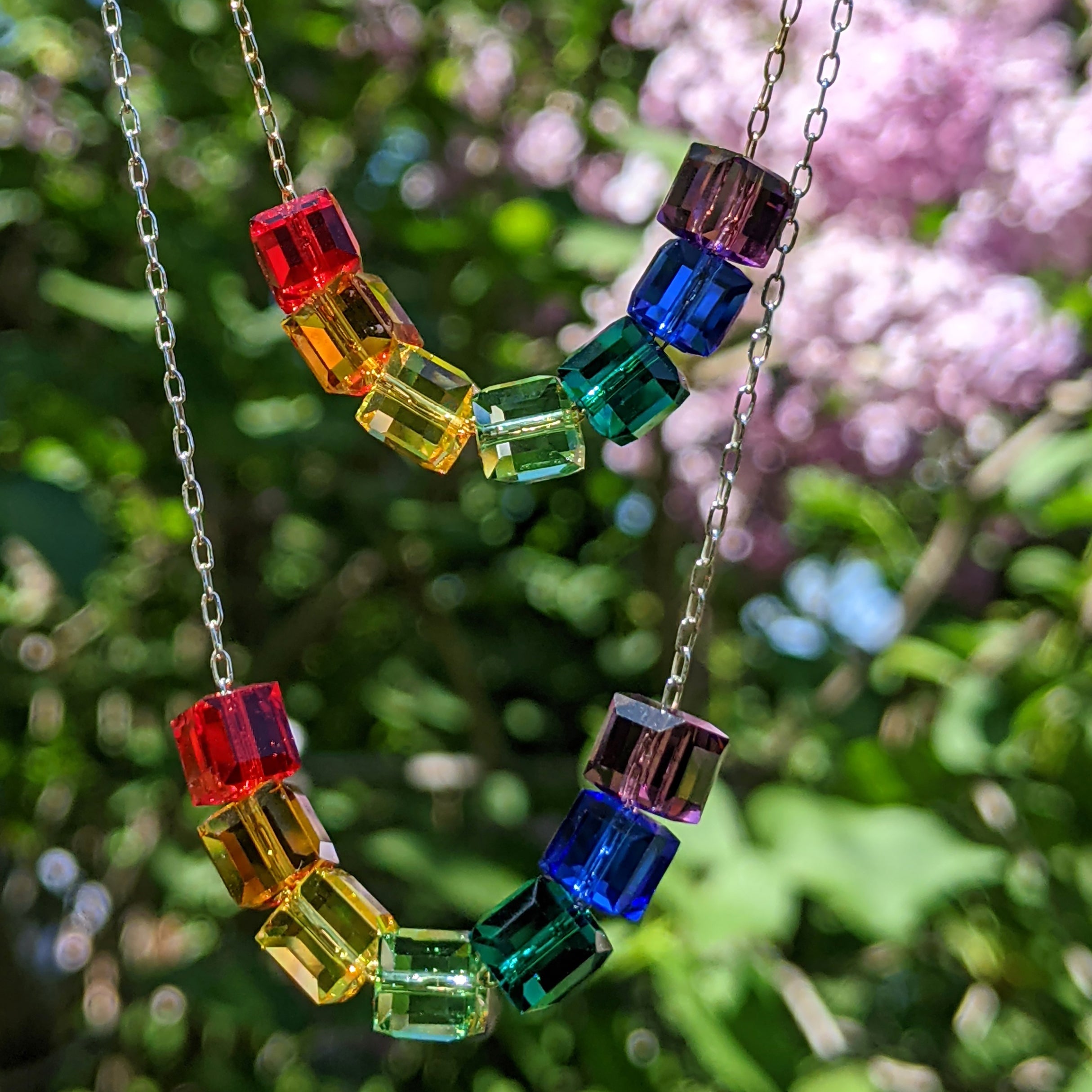 Natural Rainbow Stone Necklace – La Vida Boutique